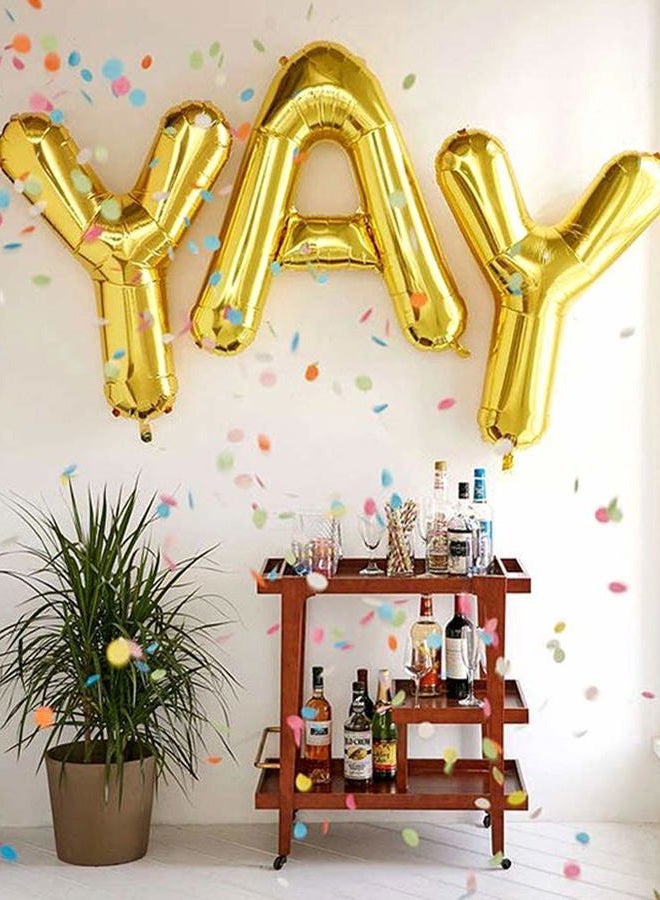 CHANGZHONG 40 Inch Giant Gold Letter L Balloon Birthday Party Decorations Mylar Foil Big Alphabet Helium Balloon - Image 2