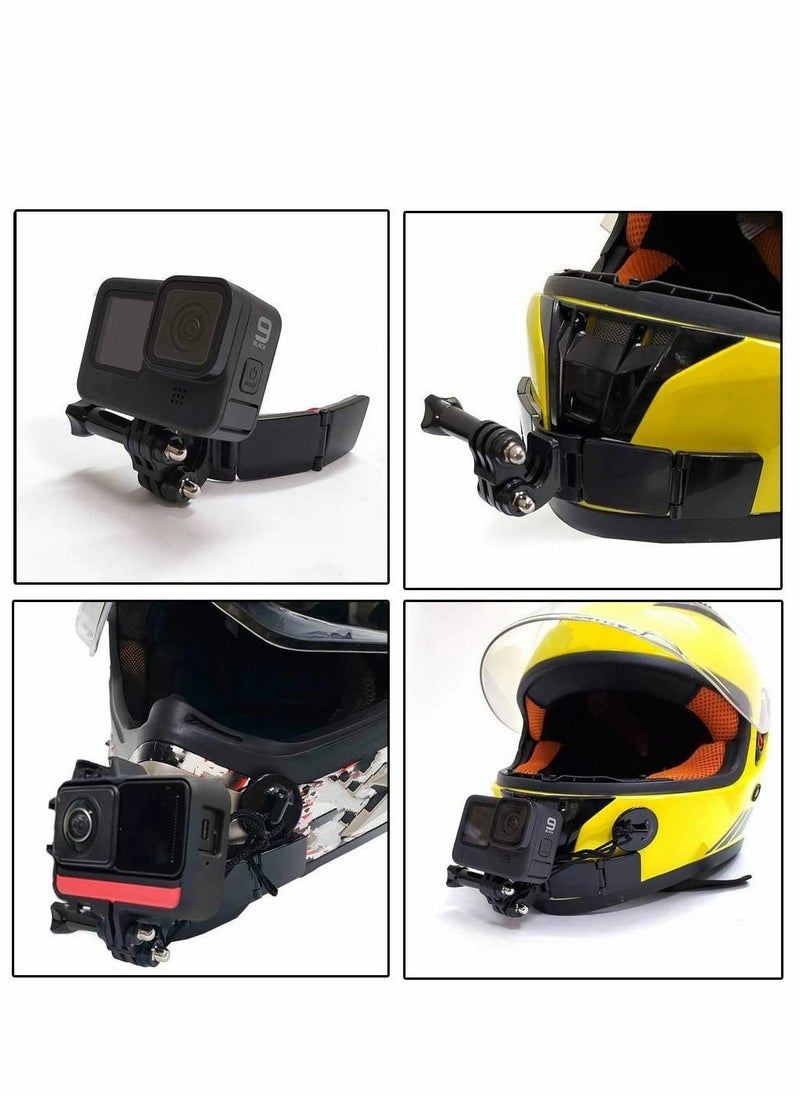 Generic Motorcycle Helmet Chin Mount Kit for GoPro Hero 10, 9, 8, 7, 6, 5, 4, Session, 3+, 3, 2, 1, Hero (2018), DJI Osmo Action, AKASO, SJCAM, Xiaomi Yi Action Cameras  - Image 2