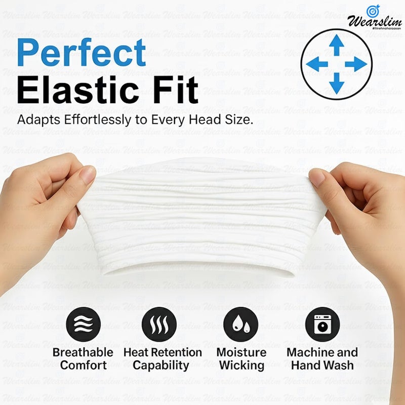 Wearslim قبعات صوف دافئة ®، قبعة رأس مع دافئ للرقبة مجموعة قبعات شتوية وشالات للرجال والنساء - Image 3