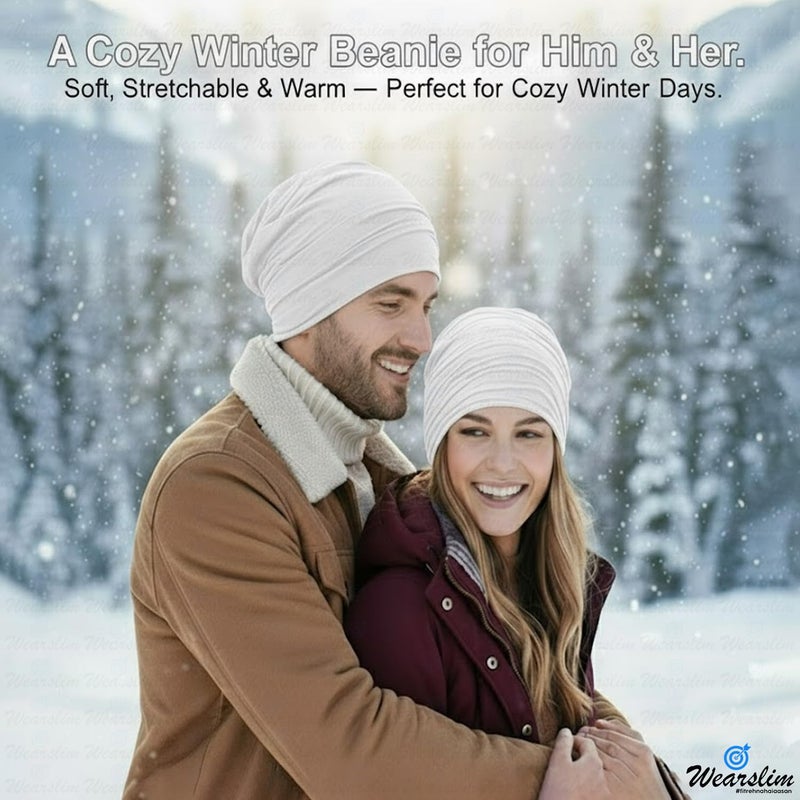 Wearslim قبعات صوف دافئة ®، قبعة رأس مع دافئ للرقبة مجموعة قبعات شتوية وشالات للرجال والنساء - Image 5