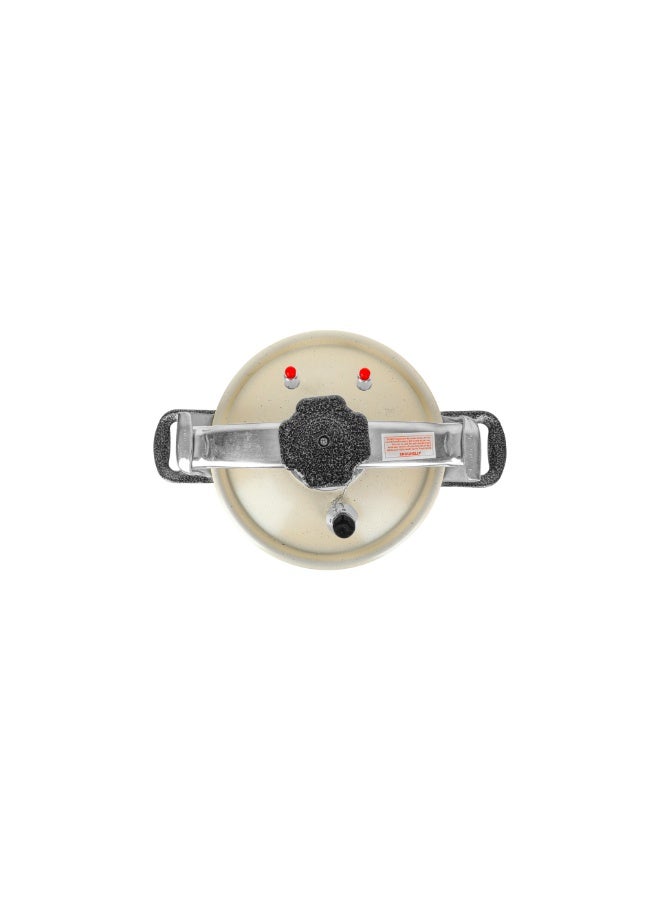 ALGHAFA Al Ghafa 10L Ceramic Coated Aluminum Pressure Cooker with Pressure Lid and Glass Lid 2x1 - Image 4
