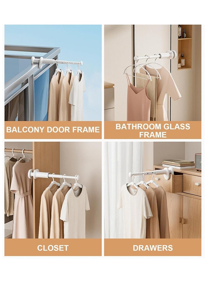 CMGTYYD Travel Folding Clothes Drying Rack -Folding Wall Mounted Clothes Rack │ Portable Drying Rack │ Foldable Hanger For Indoor Use, Travel-Friendly, Space-Saving Design, Foldable Clothes Drying Rod, Coat Rack for RV, Balcony, Laundry, Bathroom - Image 5