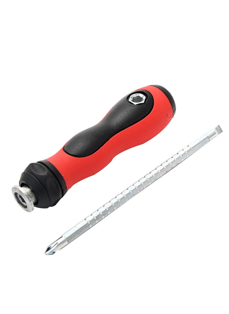 LAWAZIM - Double Ended Screwdriver | Screwdriver, Adjustable Length, and Reversible Dual End, Slotted and PH2 Phillips Magnetic Tip, 2 in 1 Compact, Portable, - Image 1