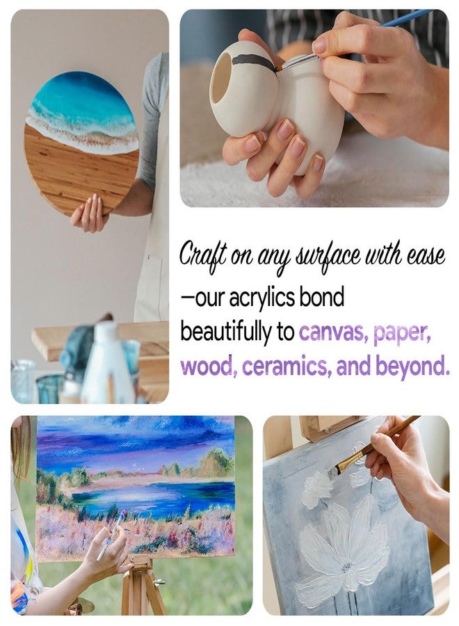 Granotone Pastel Acrylic Paint Set - 6 Beautiful Colors, 50 ml Each - Ideal for Artists & Crafters by Granotone - Image 5