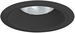 Juno Lighting 24 BBL LED Tapered Downlight Baffle, 6 Inch, Black with Black Trim - Image 1