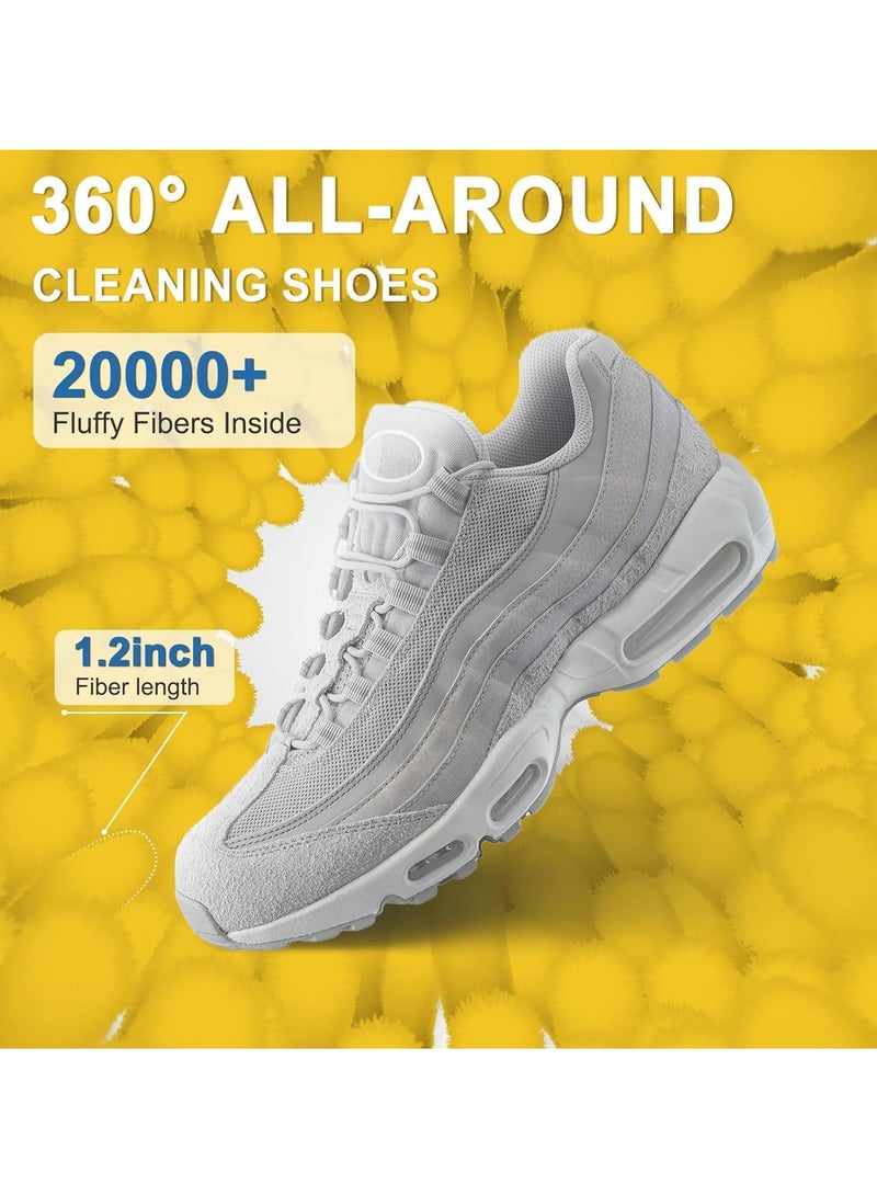 مملكة الإكسسوارات حقيبة غسيل أحذية من أكسسورايز كينجدوم، حقيبة غسيل أحذية للغسالة والمجفف، قابلة لإعادة الاستخدام بسحاب متين للأحذية الرياضية والملابس الرقيقة، حقيبة تنظيم الغسيل قابلة للغسل بزاوية 360 درجة - Image 4