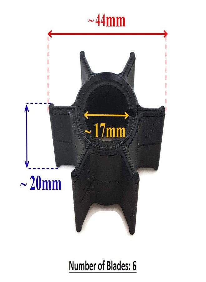 ITACO Boat Motor Water Pump Impeller 345-65021-0 47-16154-1 345-65021-0M Sierra Marine 18-8923 for Tohatsu Nissan 25HP 30HP 35HP 40HP Outboard Motor - Image 2