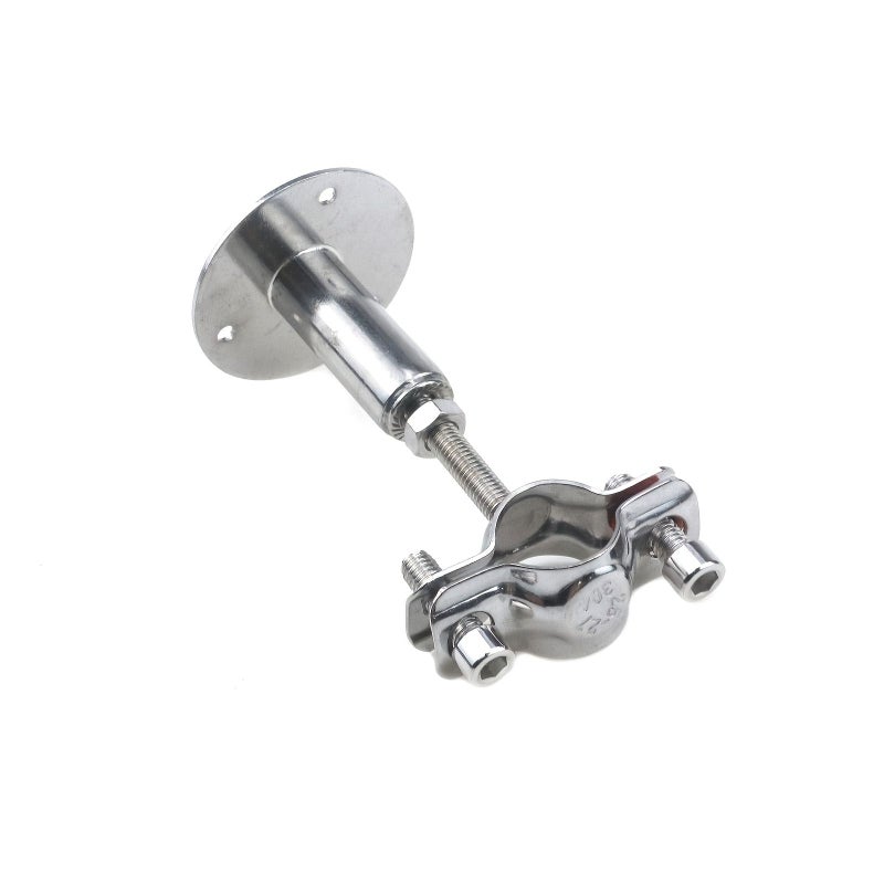 2 Pack Stainless Steel Pipe Wall Ceiling Mounts With Adjustable 1 Inch Brackets - Image 5