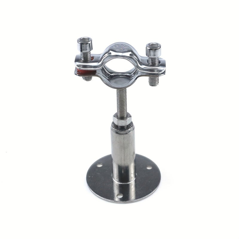 2 Pack Stainless Steel Pipe Wall Ceiling Mounts With Adjustable 1 Inch Brackets - Image 3