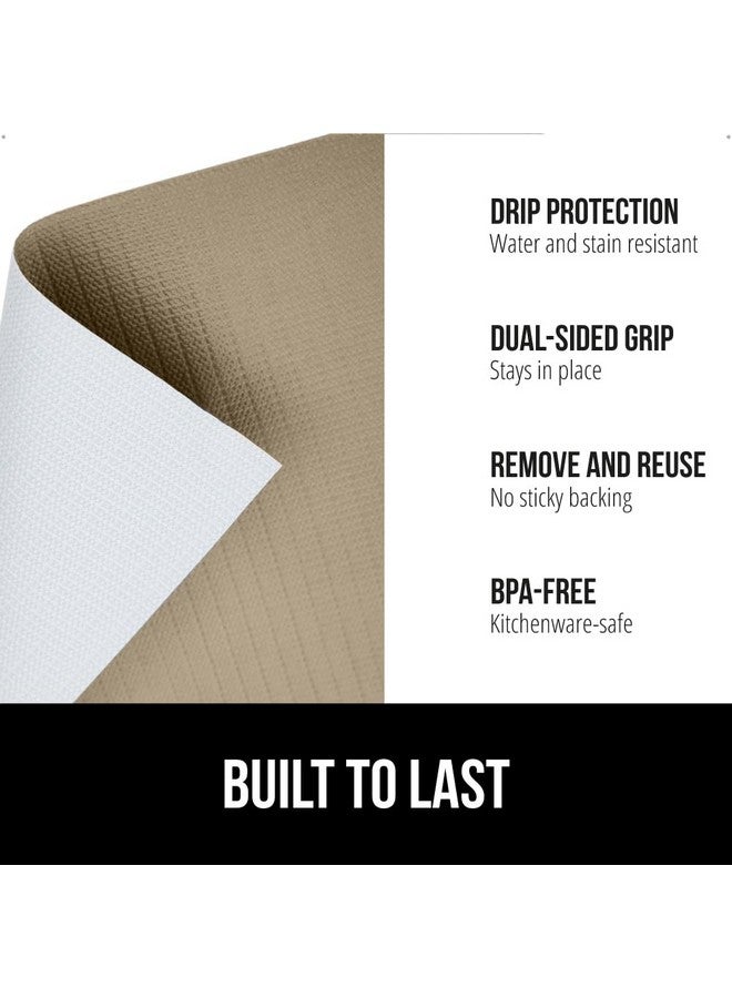 Gorilla Grip GORILLA GRIP DripGuard Drawer and Shelf Liner for Cabinet, 24x240 Inch, Slip Resistant Non Adhesive Protection for Kitchen, BPA Free Smooth Surface Plastic Liners for Cabinets, Bathroom Drawers, Beige  - Image 2