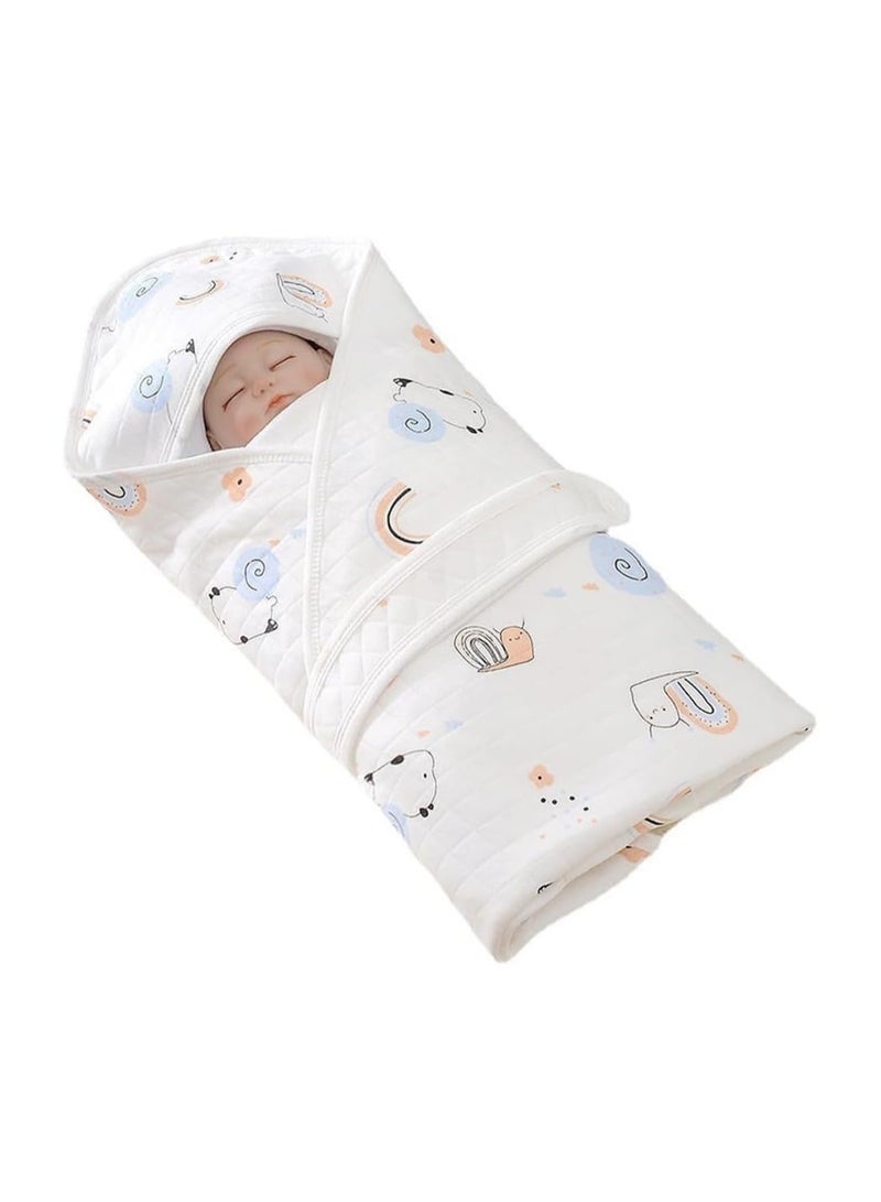 لفافة قماط للأطفال، كيس نوم للأطفال حديثي الولادة، بطانية قماط قابلة للتنفس من القطن، كيس نوم للأطفال من عمر 0 ​​إلى 12 شهرًا - Image 1