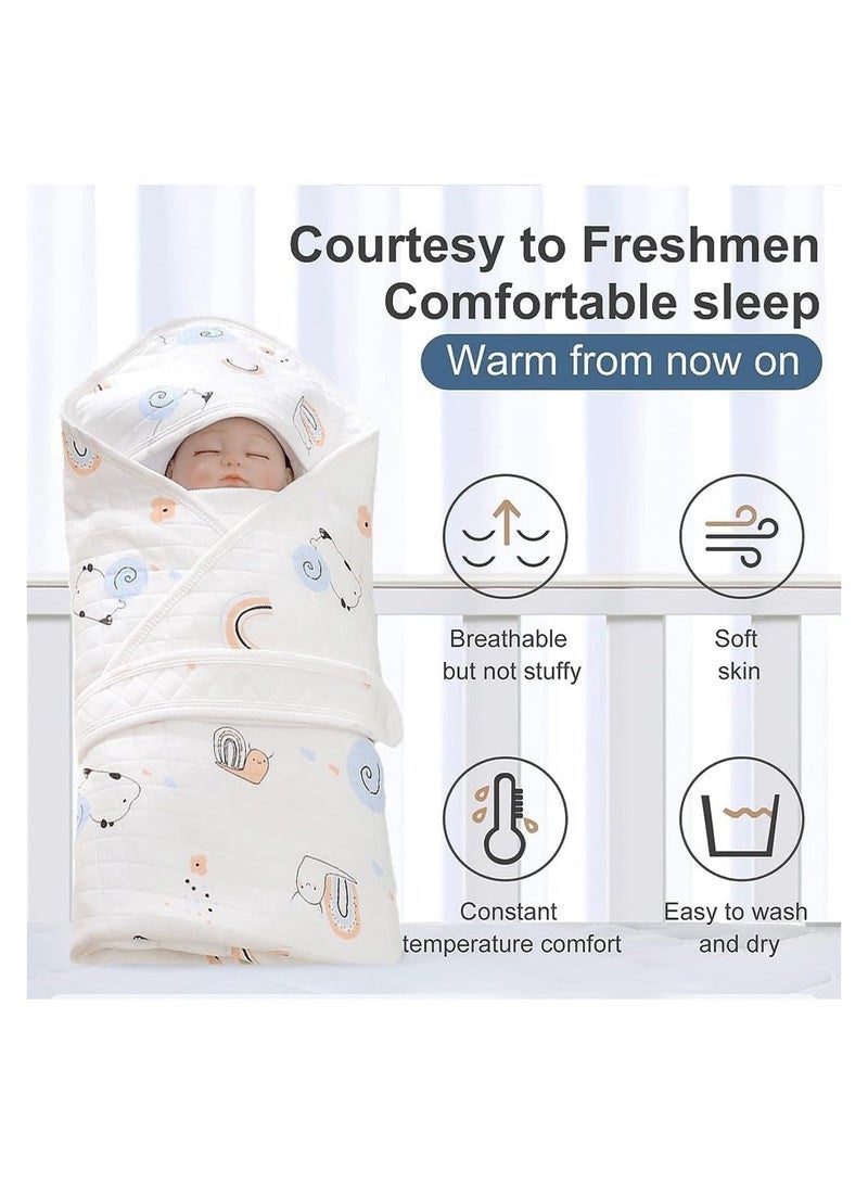 لفافة قماط للأطفال، كيس نوم للأطفال حديثي الولادة، بطانية قماط قابلة للتنفس من القطن، كيس نوم للأطفال من عمر 0 ​​إلى 12 شهرًا - Image 3
