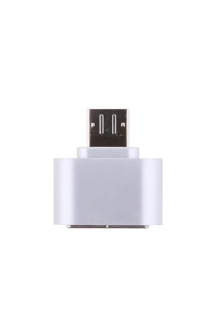 أيرلدوم Earldom et-ot01 محول USB 2.0 إلى micro OTG - فضي - Image 4