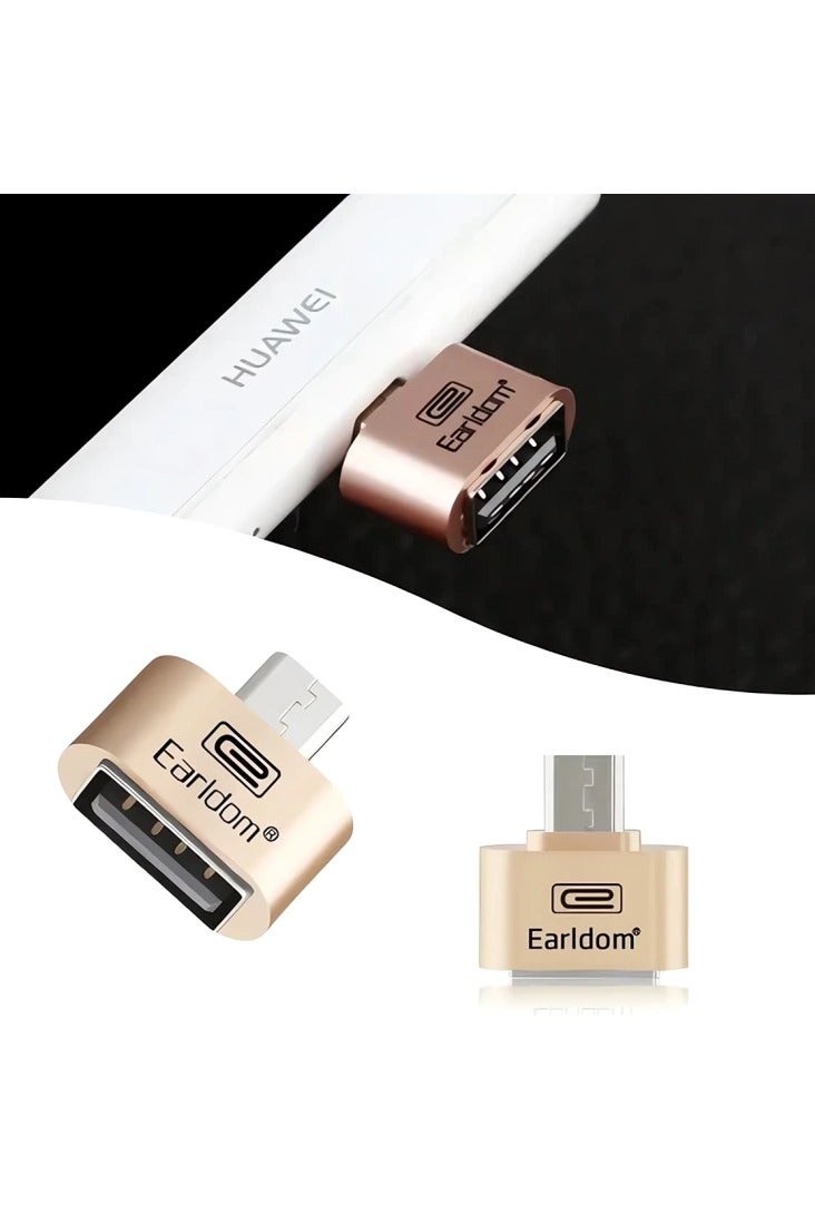 أيرلدوم Earldom et-ot01 محول USB 2.0 إلى micro OTG - فضي - Image 2