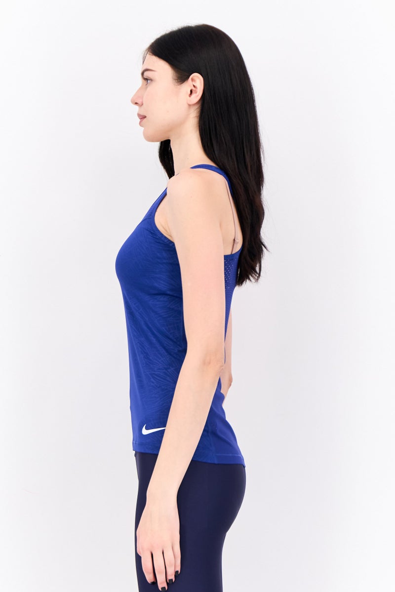 Nike Women Sportswear Fit Sleeveless Training Tank Tops, Blue - Image 2