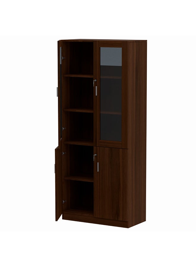 Mahmayi Mahmayi Argent 1123 Dark Walnut Full Height Bookshelf  - Image 1