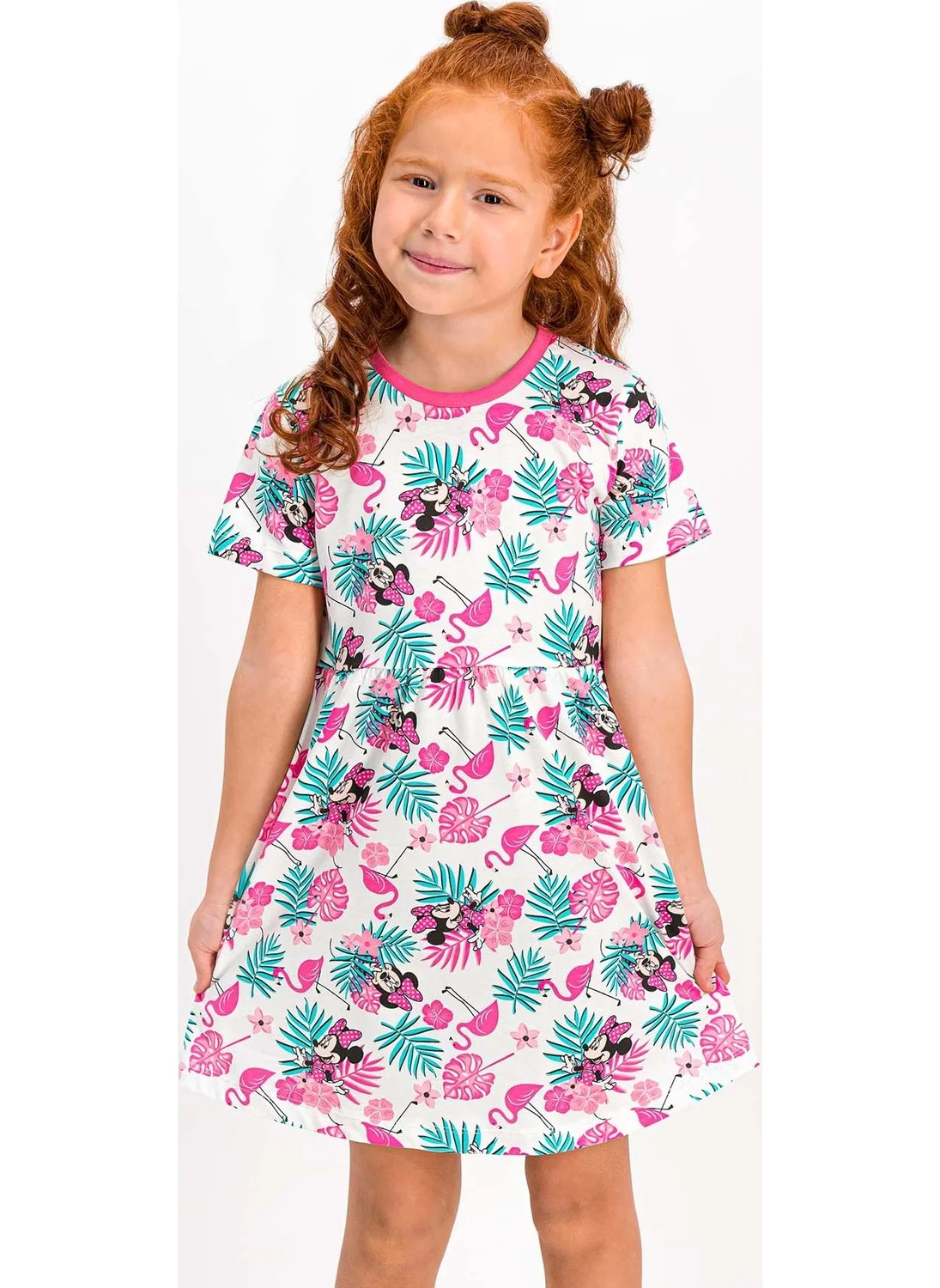 ميني ماوس Licensed Pink Girls' Homewear Dress