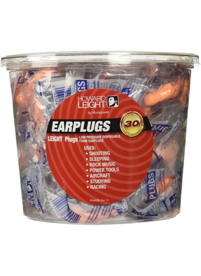 Howard Leight Howard Leight by Honeywell Low Pressure Disposable Foam Shooting Earplugs, 100-Pair (R-LPF-TO) 