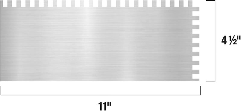 QEP مجرفة ستانلس ستيل بمقبض مريح مربعة الشقوق 1/4" x 3/8" x 1/4" - Image 5