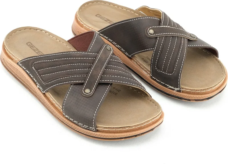 Gezer Summer Men's Design Comfortable Sole Daily Slippers