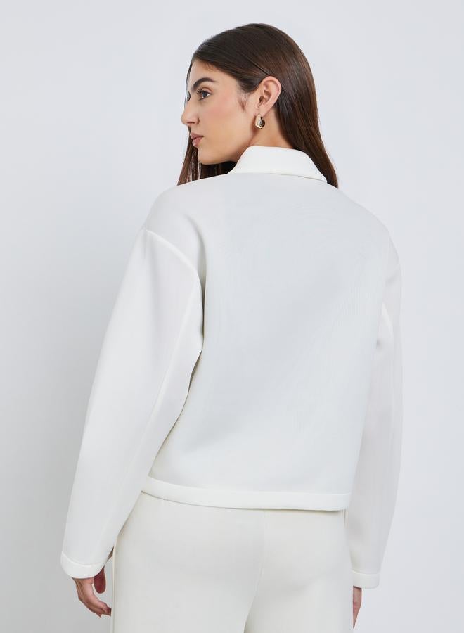 ستايلي جاكيت تراكر قصير بقصة عادية - Image 5