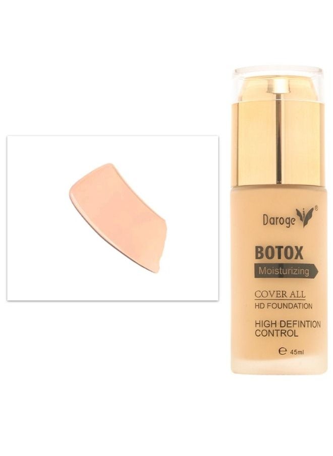 daroge Botox All Cover Moisturizing HD Liquid Foundation 45 ml - Light Vanilla  - Image 1