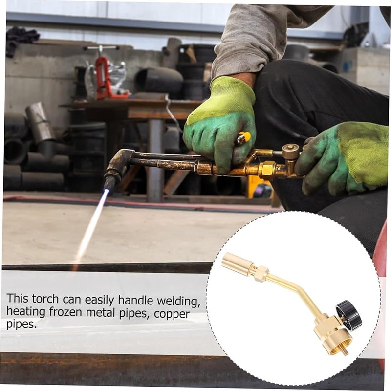 Brass Gas Welding Torch Head Igniter Professional Propane Torch for Soldering Brazing BBQ - Image 4