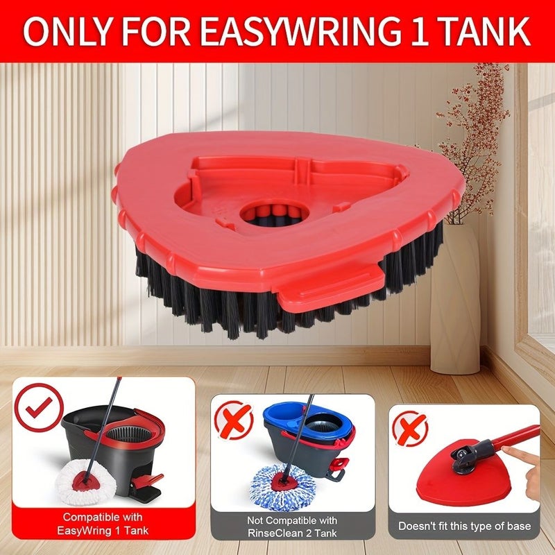 فرشاة تنظيف قابلة للاستبدال محسّنة متوافقة مع نظام التنظيف Easywring ذو الخزان الواحد للأرضيات والأحواض والبلاط - Image 5
