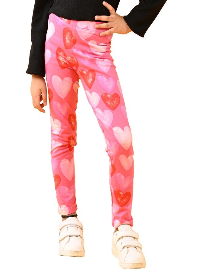 انثريلو بنطلون ضيق صيفي للبنات من أنثريلو | قطن 100%، قماش لطيف على البشرة | بنطلون ضيق للبنات | ملابس كاجوال | بنطلون ضيق صيفي مزين بقلوب وردية جميلة - وردي، مقاس 0-6 أشهر - Image 1