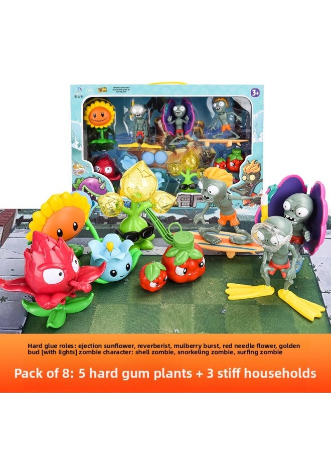 Generic - Action Figures/toys/statues - Gundam Unicorn - Banagher Links Action Figure-Color:686-60A [5 Plants 3 Zombies] Hard Glue 8 Pack - Image 1