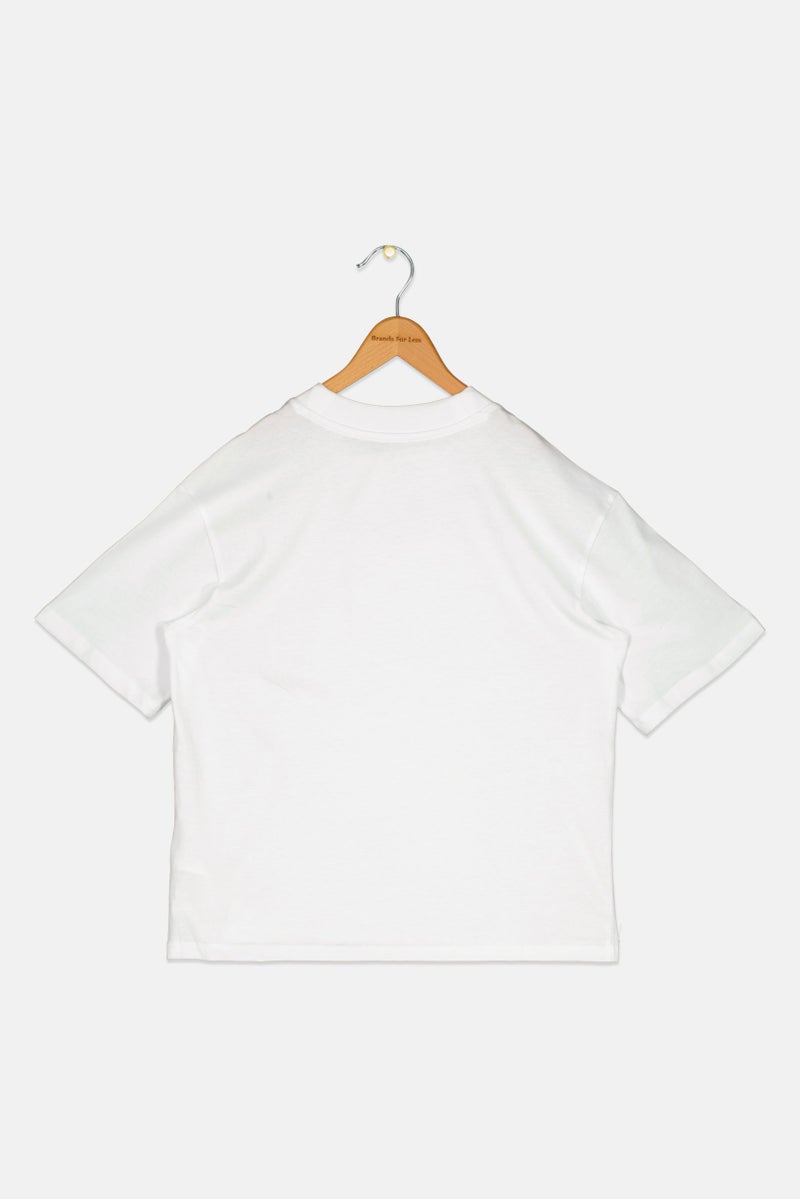 PUMA Kids Girl Short Sleeve Outdoor T-Shirt, White - Image 3