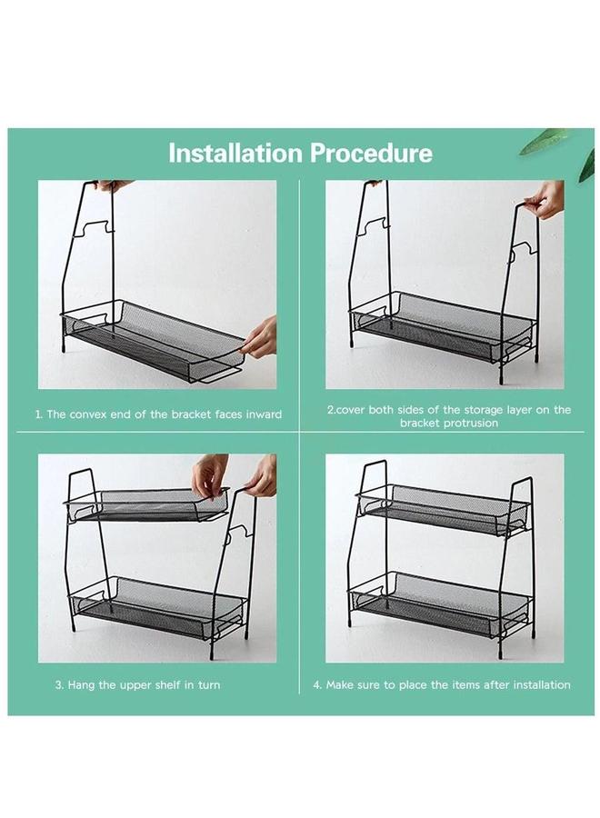 HOMESTAR 2-Tier Bathroom Organizer Shelf - Image 5