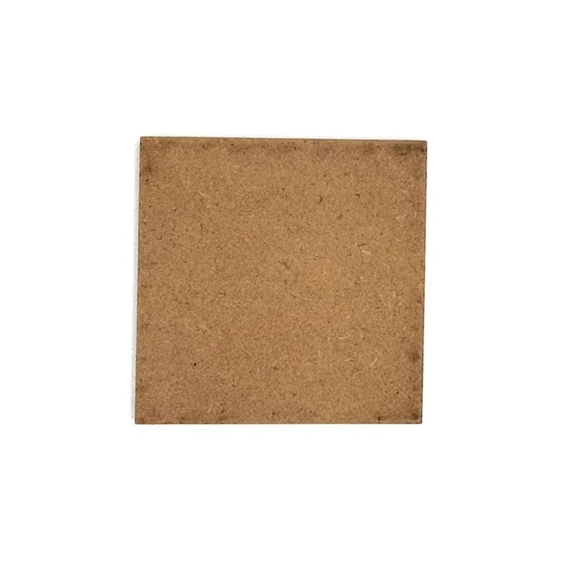 COG 8IN MDF Square Cutout for Art and Craft Square Shape Plain Wood Cutout for Painting ResinArts Work DecorationDecoupage Mandala Art Pyrography Size 8in Thickness3 mm Set of 10  - Image 5