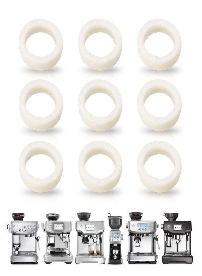 chaseroad 9 Pcs Felt Washer Replacement for Breville Espresso Machine Grinders，Burr Washer Part Compatible with BES870, BES878, BES880, BES980, BES990, BCG600, BCG820，Wool Ring Espresso Machines Accessories - Image 1