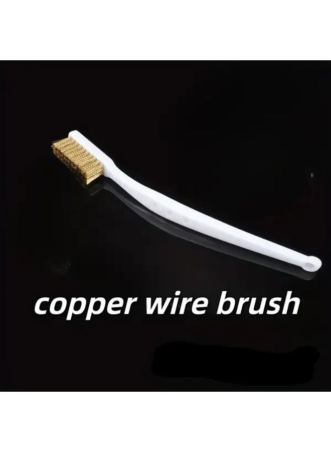 Industrial Steel Wire Brush Copper Material Rust Removal Polishing Tool - Image 1