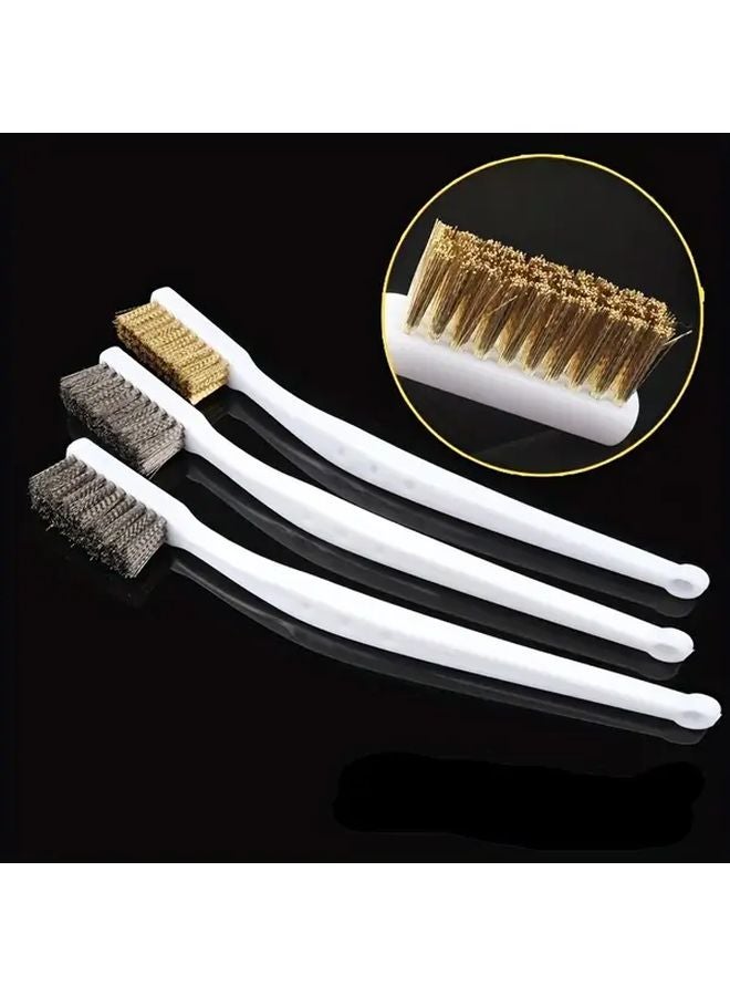 Industrial Steel Wire Brush Copper Material Rust Removal Polishing Tool - Image 2