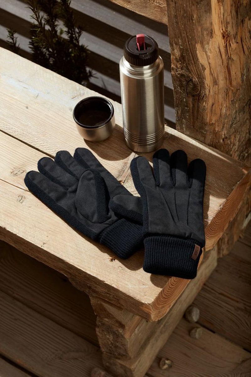 Tchibo Soft Elastic Gloves, Black - Image 2