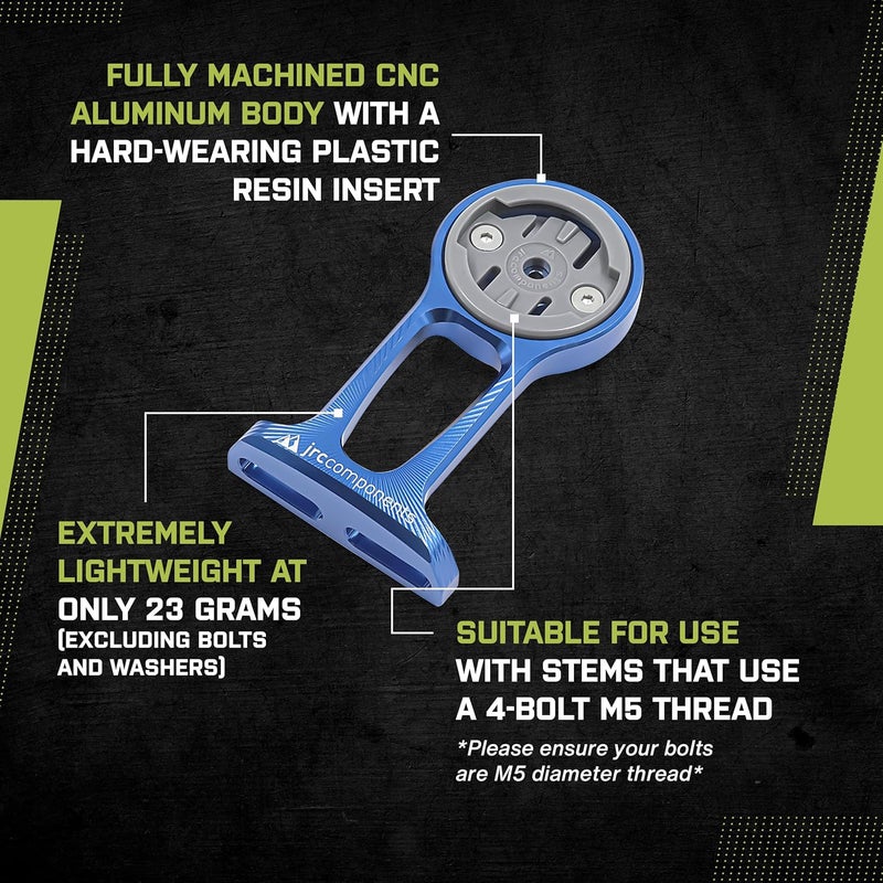 JRC Components Stem Out Front Mount for Wahoo - Acid Green - Image 2