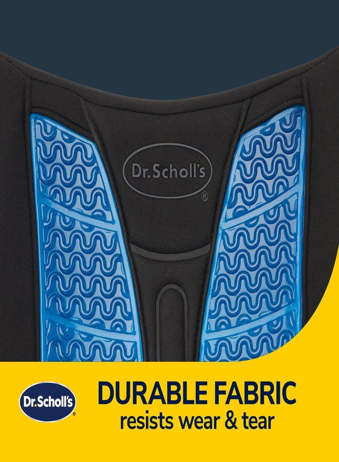 Custom Accessories Dr. Scholl’s Massaging Gel Lumbar Seat Cushion for Car, Truck, SUV — Black - Image 3
