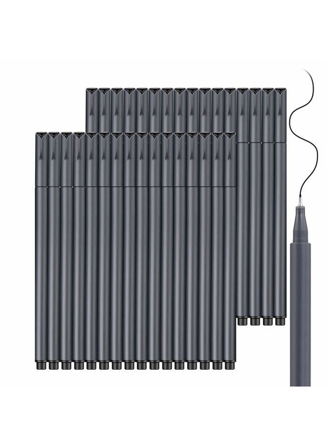 Taotree Journal Planner Pens, 24 Black Pens Fine Point Black Markers Fine Tip Drawing Pens Porous Fineliner Pen for Bullet Journaling Writing School Office Supplies, Great for Art Crafts Scrapbooks - Image 1