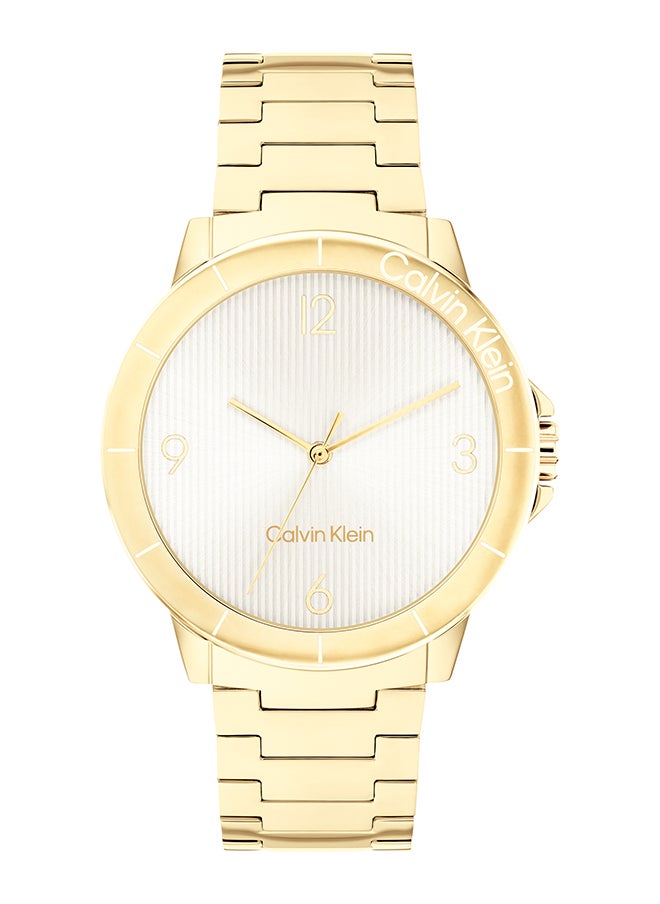 CALVIN KLEIN ساعة يد نسائية أنالوج دائرية من الفولاذ المقاوم للصدأ 25100023 - 36 مم  - Image 1