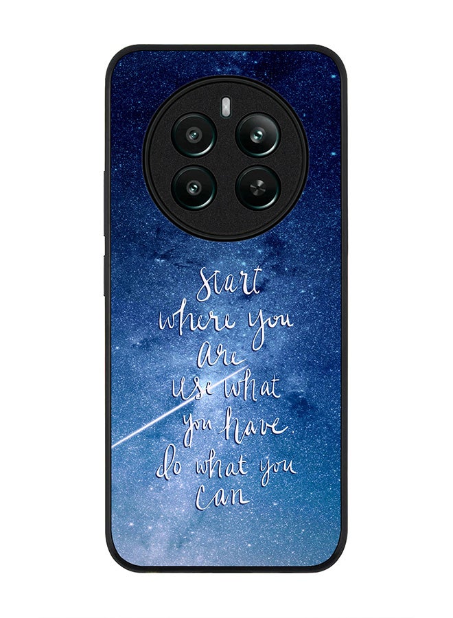 Stylizedd Rugged Black edge case for Realme 12 Plus 5G / Realme 12 4G, Slim fit Soft Case Flexible Anti Drop TPU Gel Thin Cover -  Start, Use, Do - Image 1