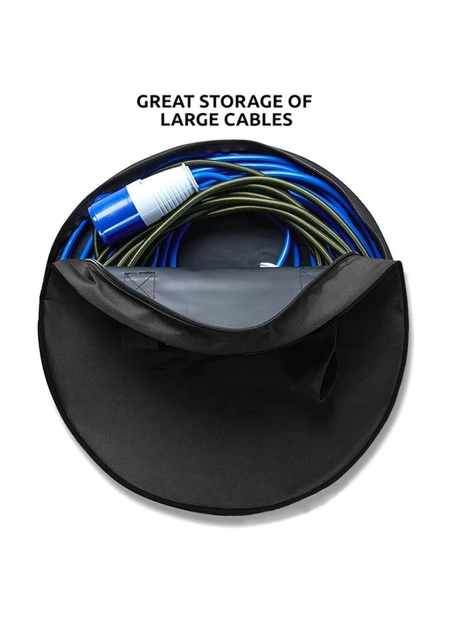 Heavy Duty 19.69x7.87 Inch Portable Cable Storage Bag Case for Car RV Caravans Motorhome Gardening - Image 4