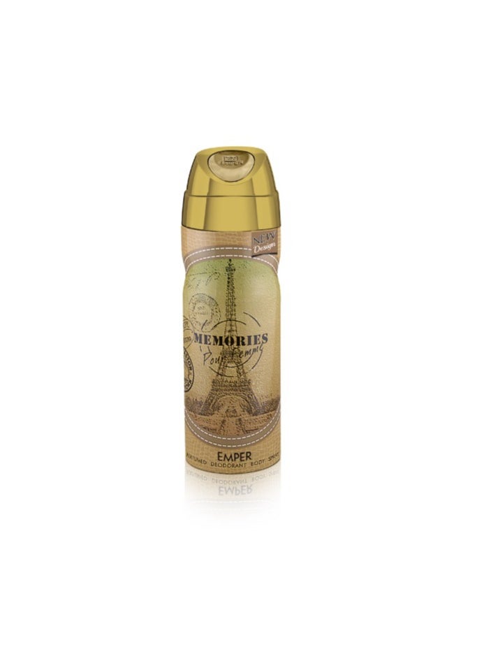 Emper Memories Perfumed Spray Pour Femme 200ml 