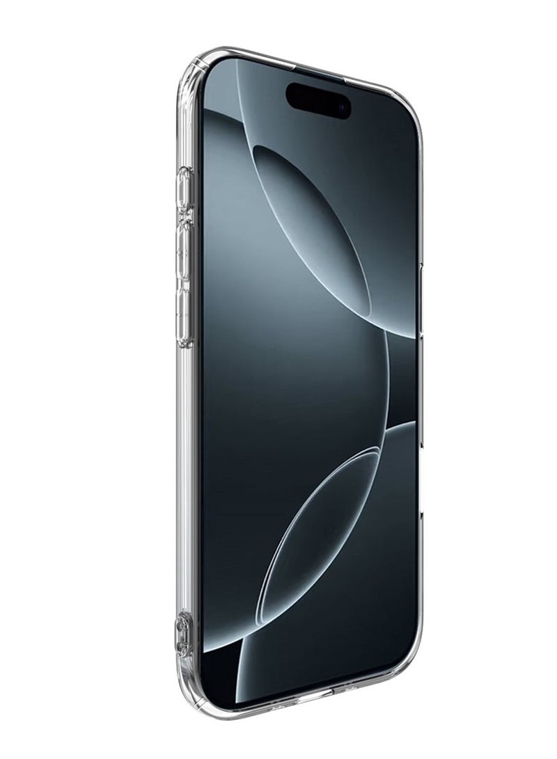 Wtech Apple iPhone Air 5G 2025 TPU Shockproof Slim Fit Drop-Resistant Full Body Crystal Clear Hard PC Protective Case Cover (MCTPTN) - Clear - Image 2