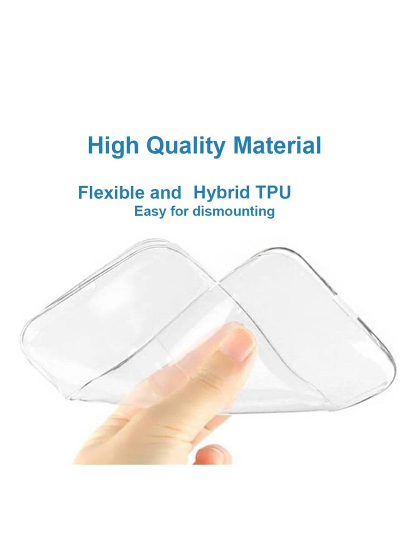 Wtech Apple iPhone Air 5G 2025 TPU Shockproof Slim Fit Drop-Resistant Full Body Crystal Clear Hard PC Protective Case Cover (MCTPTN) - Clear - Image 5