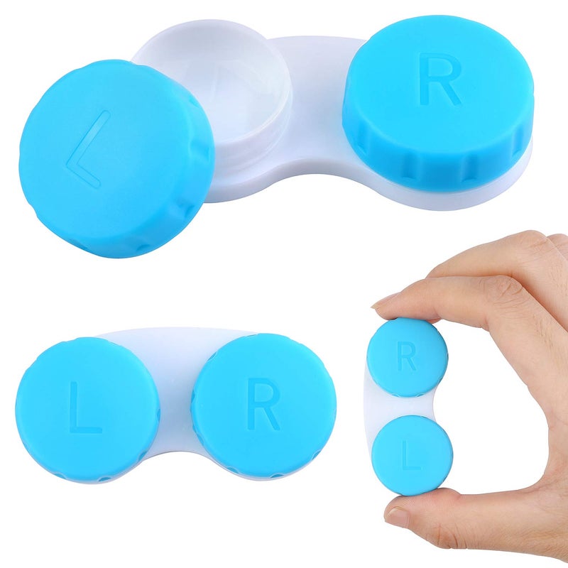 Elcoho Elcoho 36 Pack Colorful Contact Lens Case Left/Right Contact Lens Soak Storage Contact Lens Travel Container, 4 Colors  - Image 4