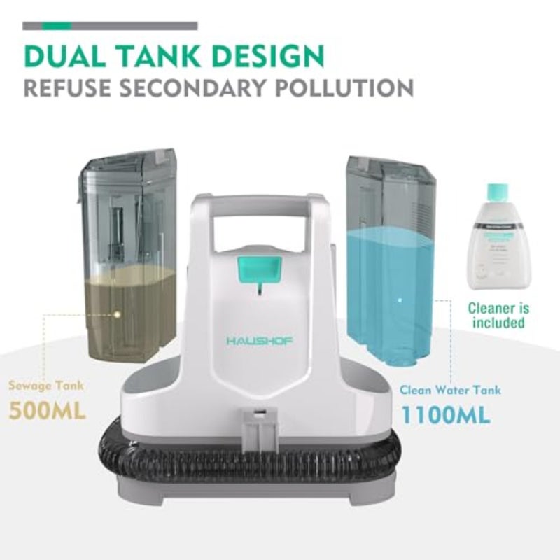 StainZapper Spot Cleaner, 400 W Portable Carpet and Upholstery Cleaner, Small Lightweight Handheld Carpet Washer, Perfect for Carpets, Rugs, Stairs and Cars - Image 5
