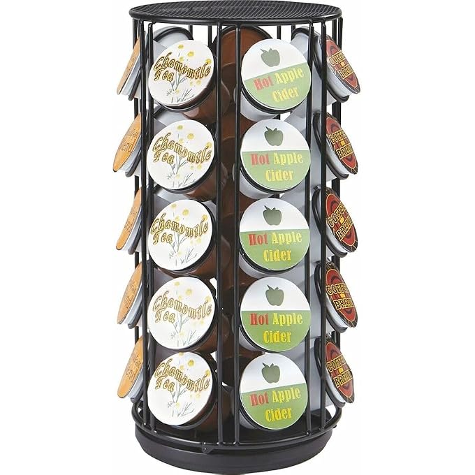 Mind Reader Carousel Rotating Coffee Pod Holder 35 Black - Image 5