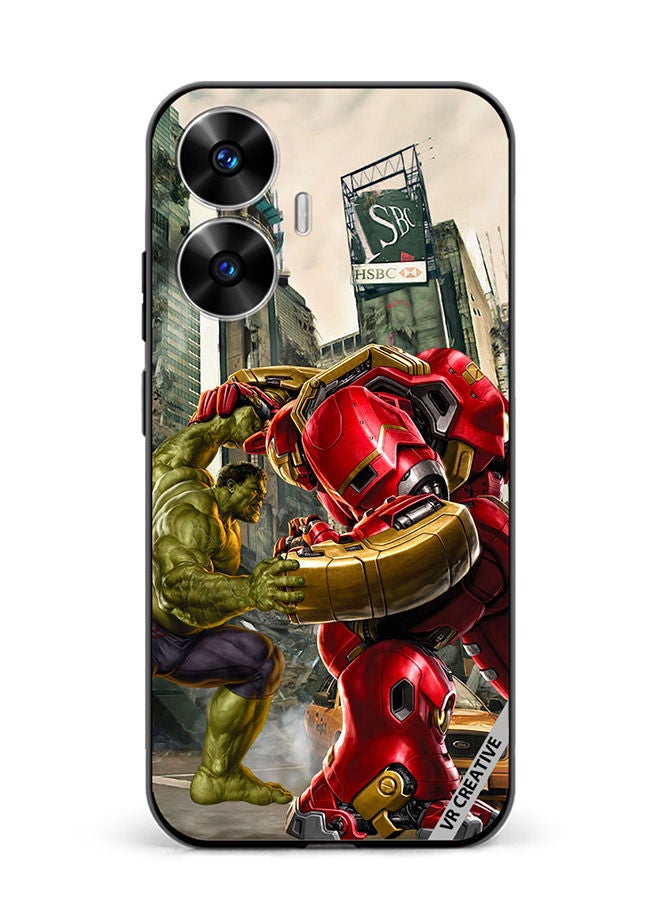 VR CREATIVE Protective Case Cover For Realme C55 Hulk Vs Hulkbuster Design Multicolour - Image 1